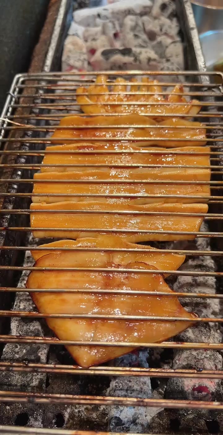 烤大鱿鱼的教程