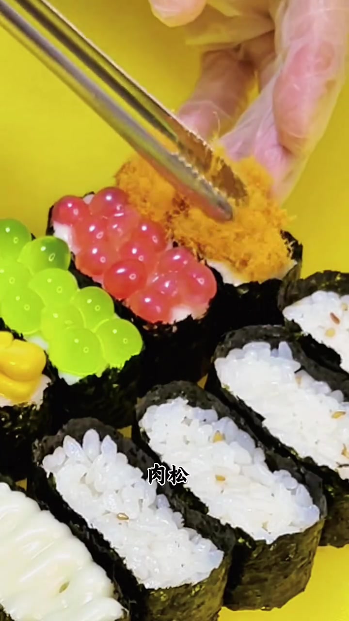 摆摊一元自选寿司制作教程