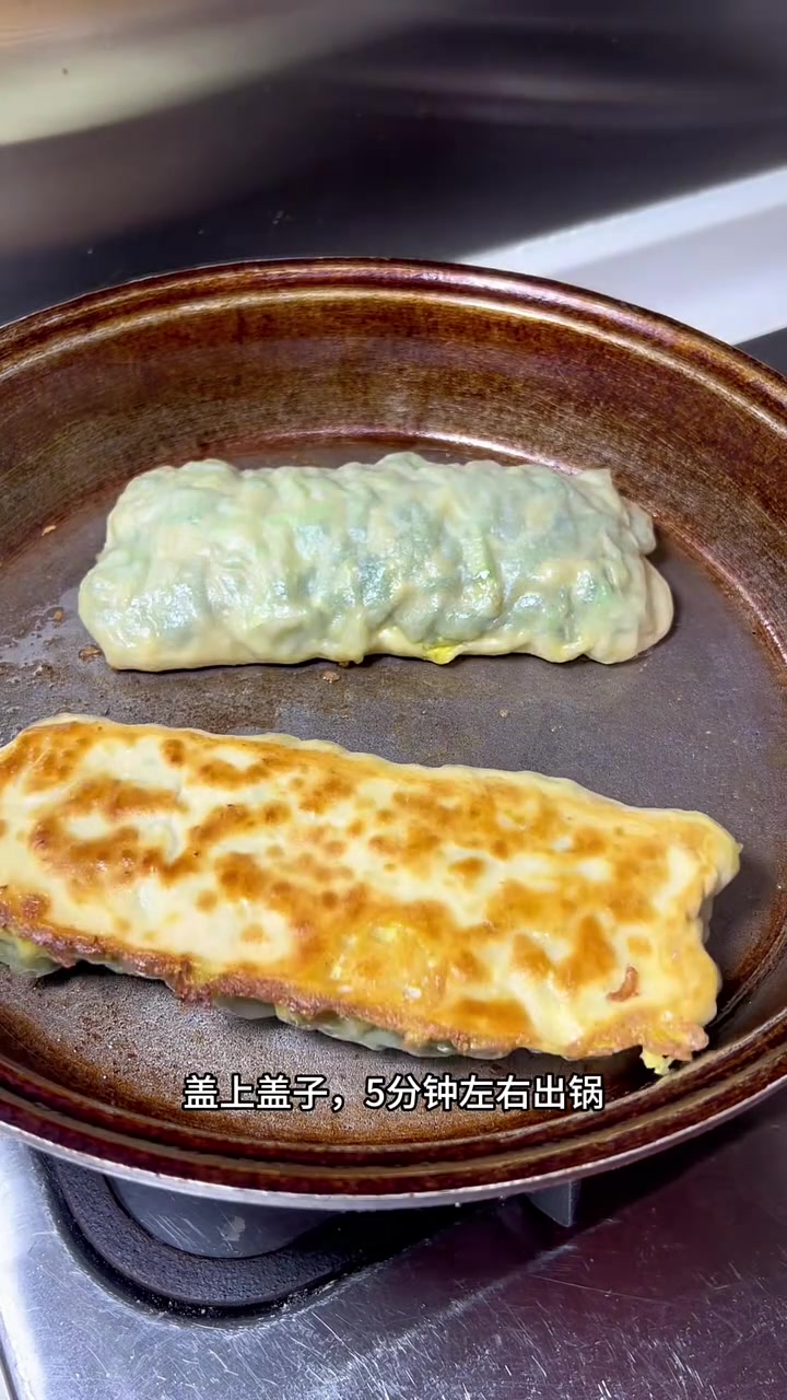 春天鲜菠菜做叠菜馍，又软又香超美味