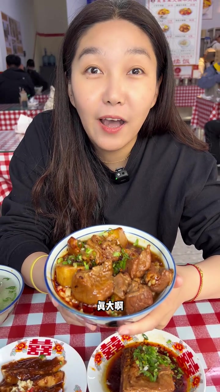 这大块的牛肉饭,炖的软烂,块也太大了,配上米饭太香了!
