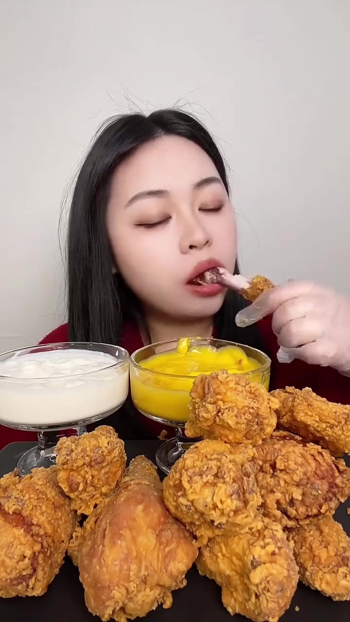 加速吃炸鸡腿合集