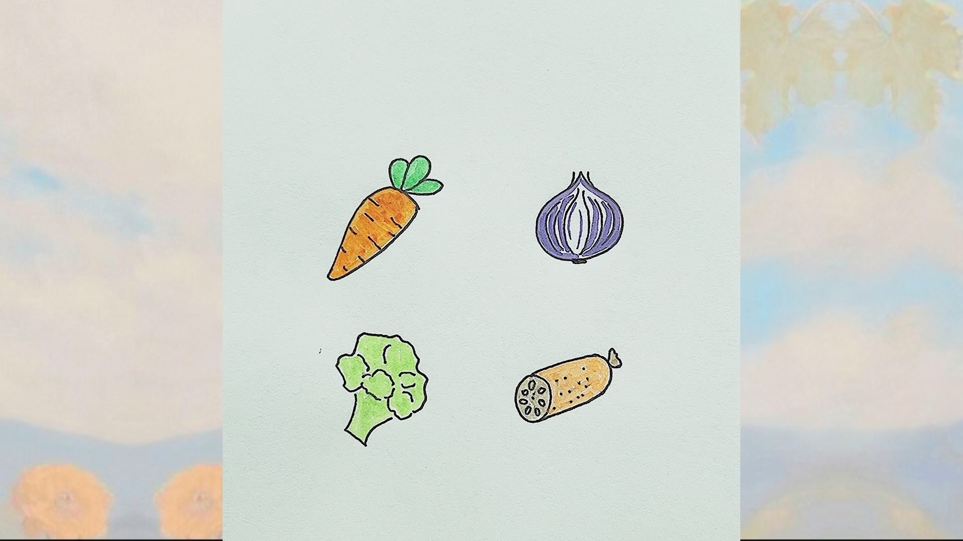 秋天的蔬菜有哪些简笔画怎么画