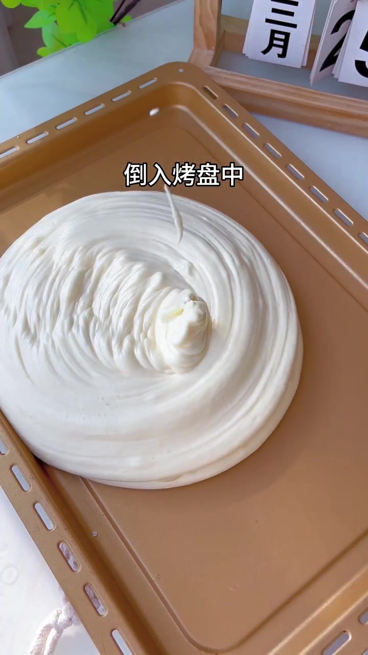 烤箱原装烤盘做原味蛋糕卷,不开裂不回缩可抄作业