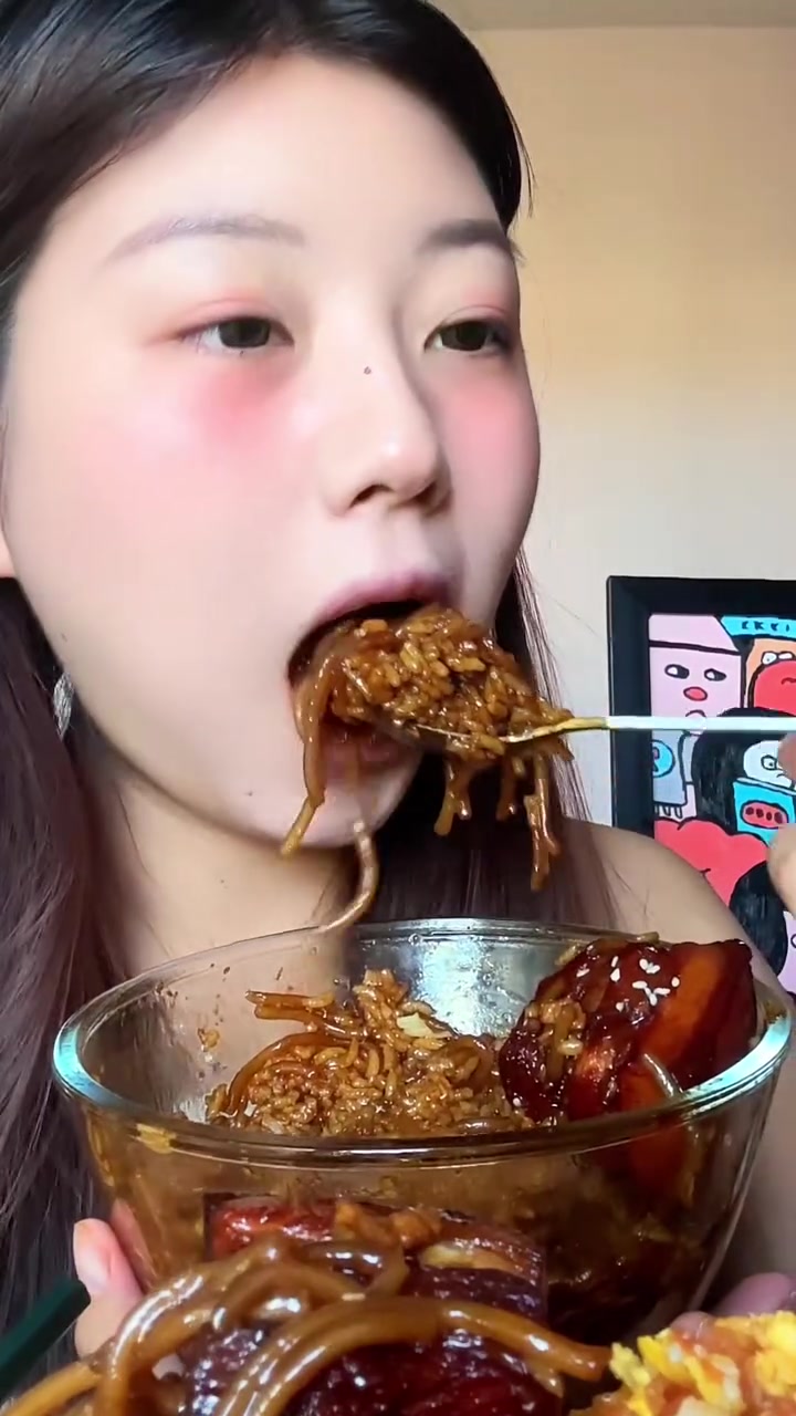 红烧肉盖饭～肉末粉条西红柿炒鸡蛋