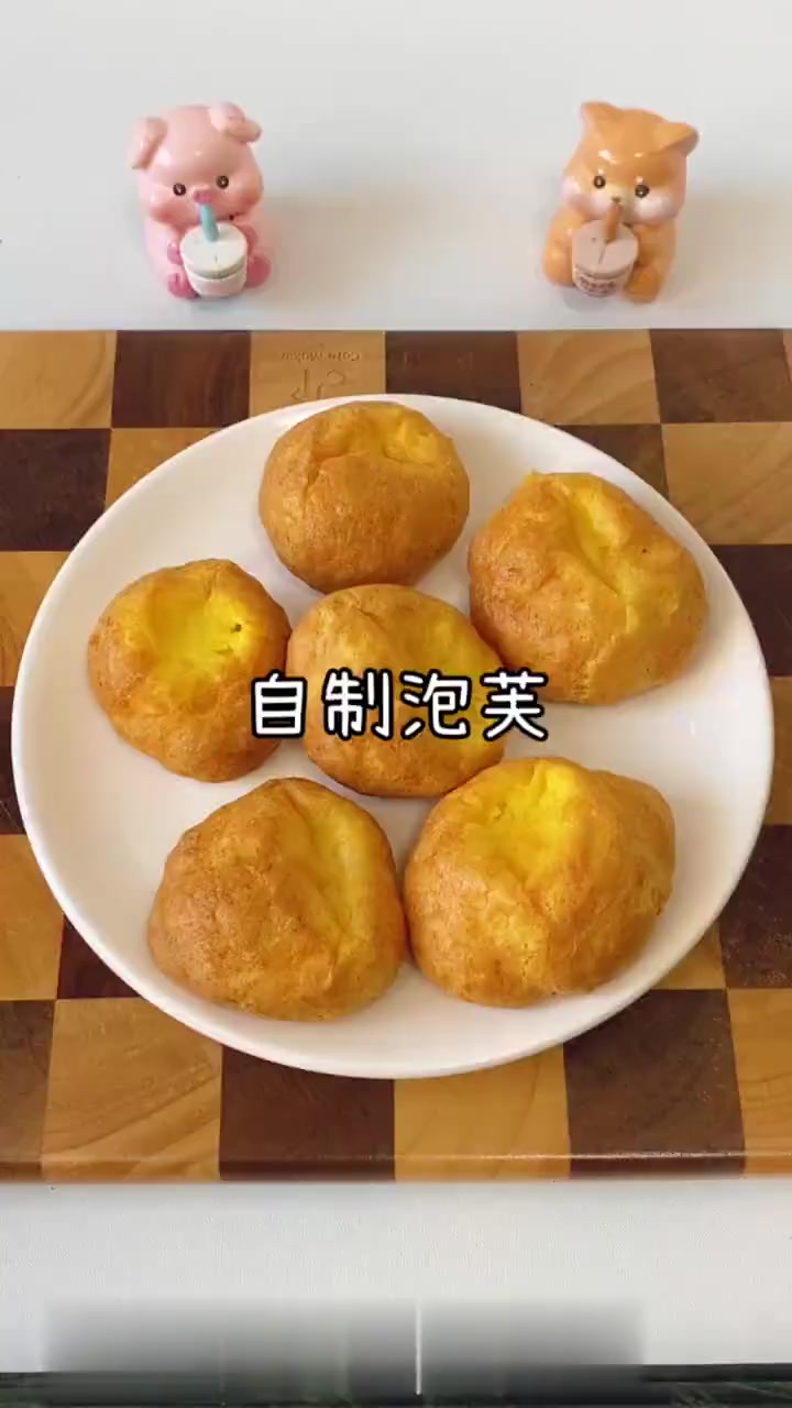 原来蛋挞皮还可以做成泡芙,也太好吃了!
