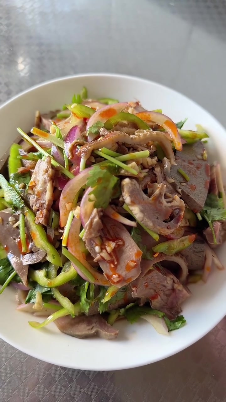 超香凉拌羊杂教程！羊肚口条羊肝这样拌嘎嘎好吃