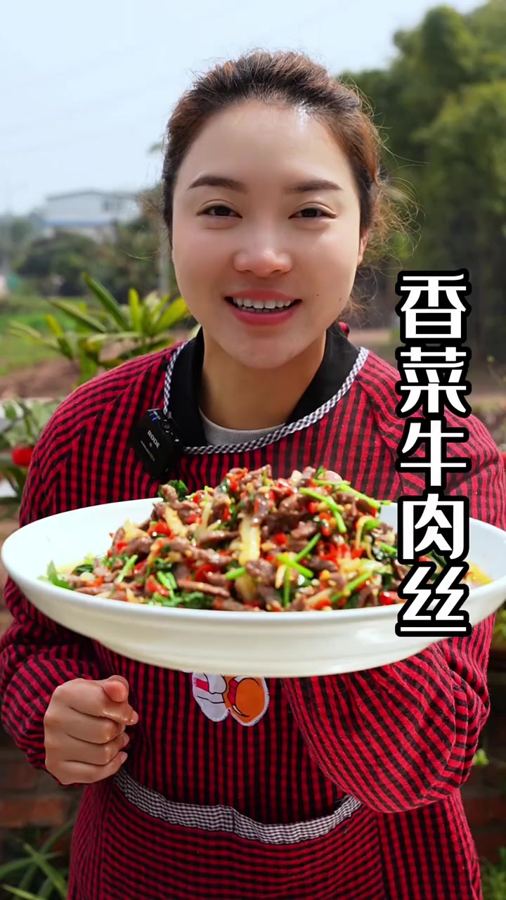 爱吃牛肉丝的朋友们看过来！牛肉丝嫩滑又鲜辣，加入灵魂香菜，一口下去别提多香了！