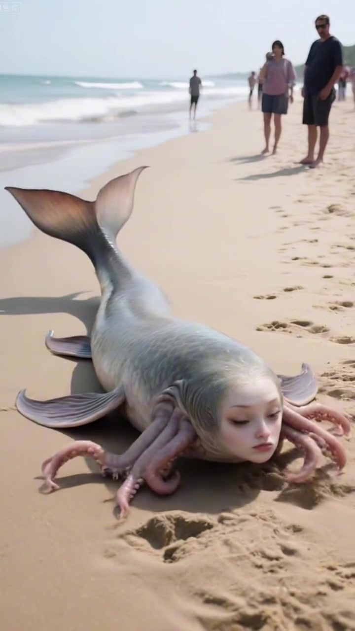 海边发现一条美人鱼