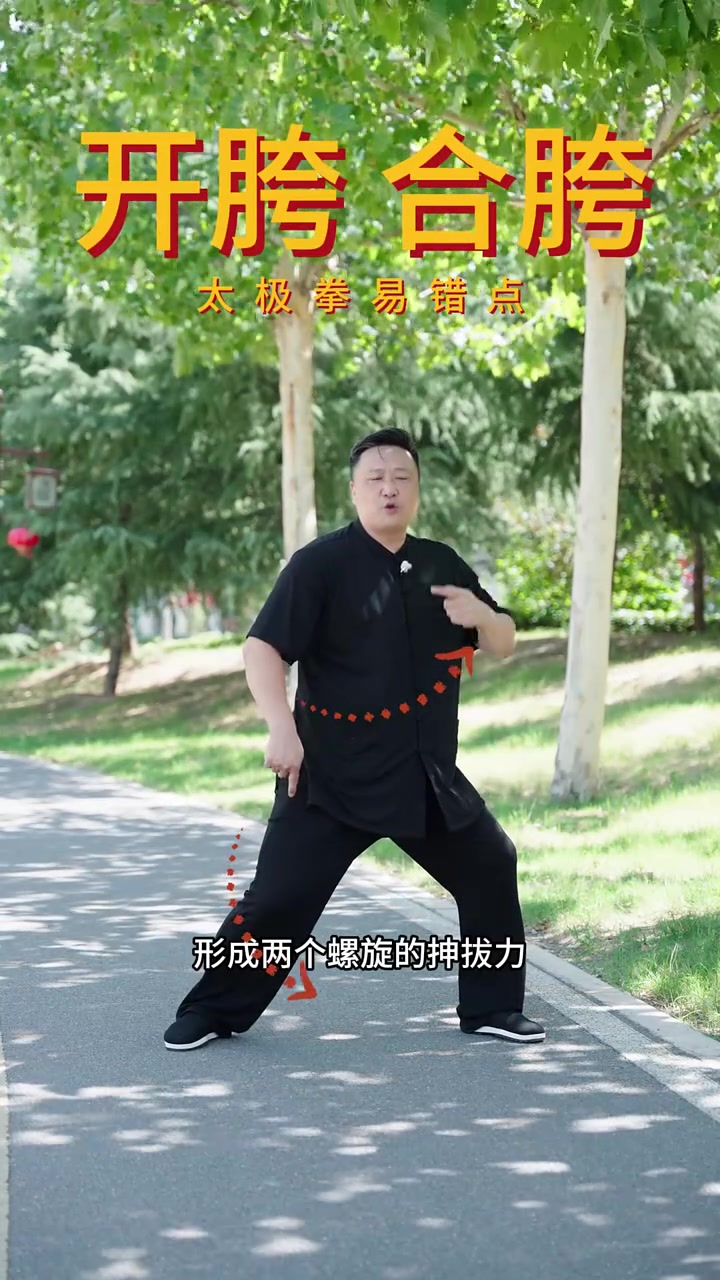 太极拳开胯与合胯的正确做法