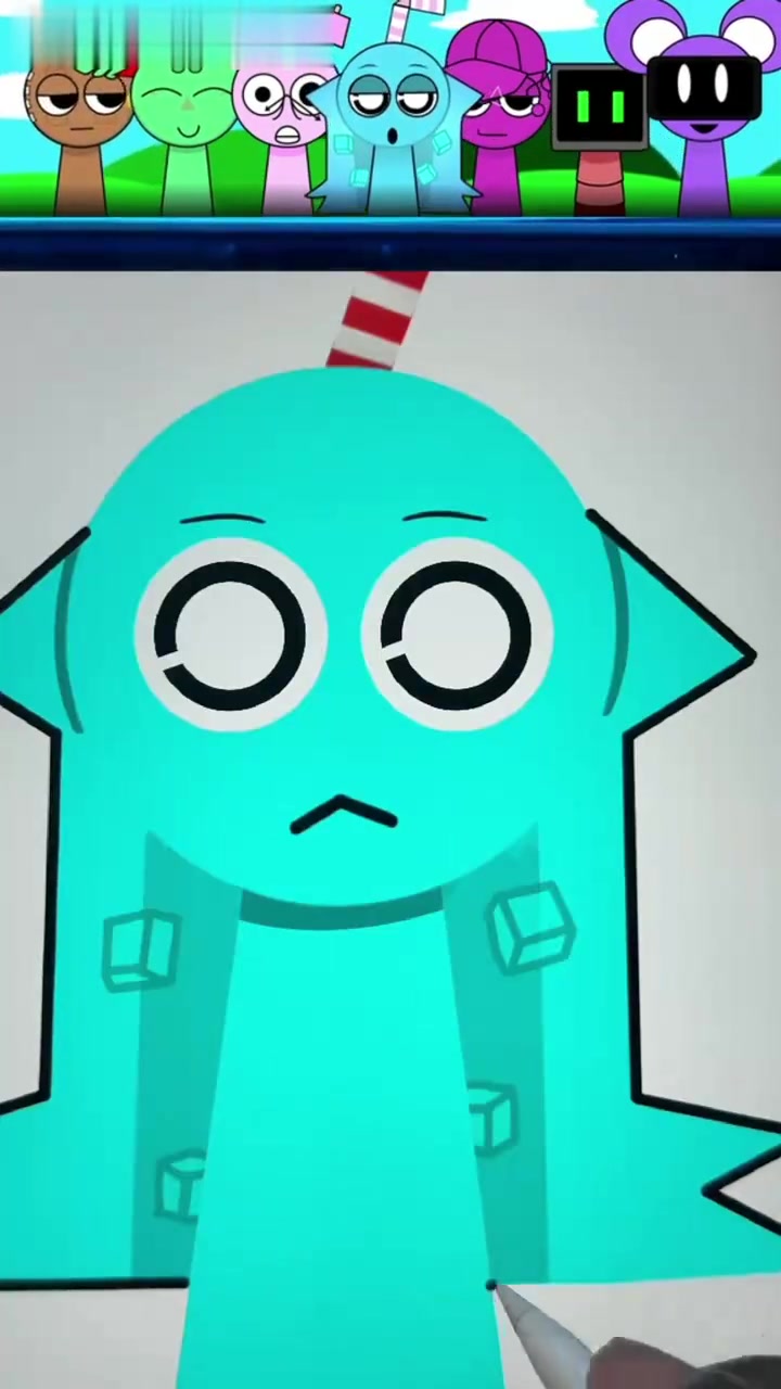 emoji表情包改造sprunki冰块妹妹