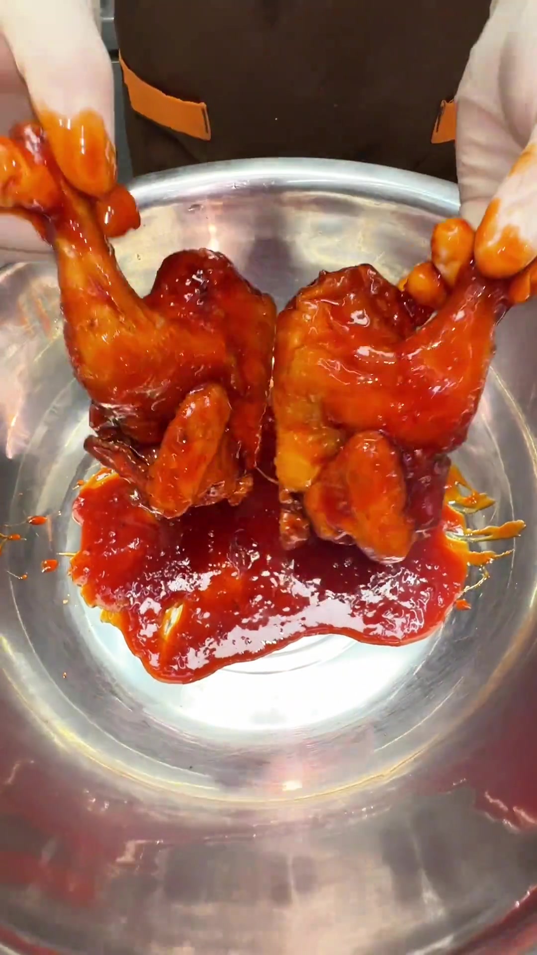 脆皮童子鸡的韩式甜辣口味！