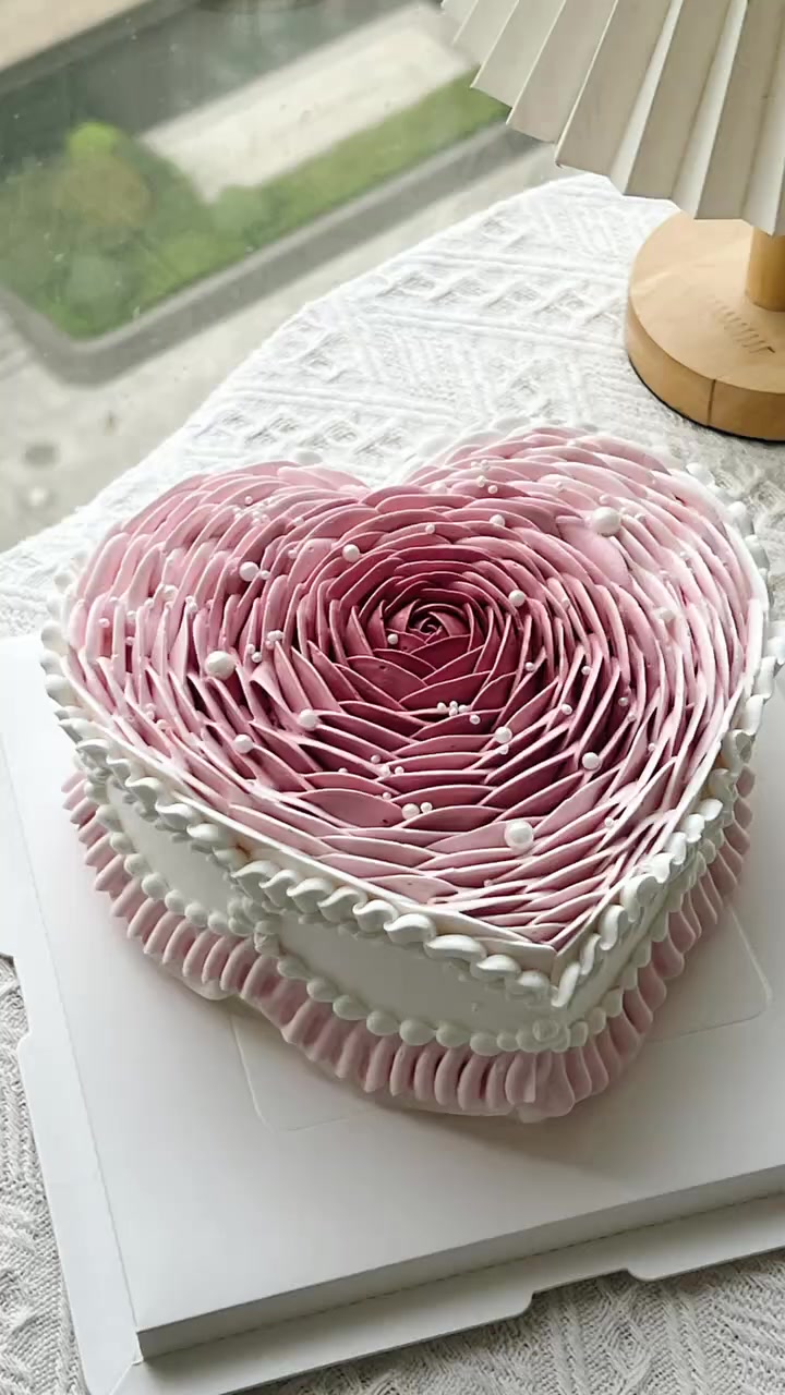 心形蛋糕这么做，也太简单了