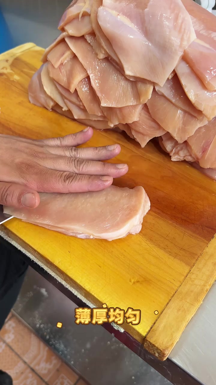 手工大鸡排制作流程薄厚均匀超入味