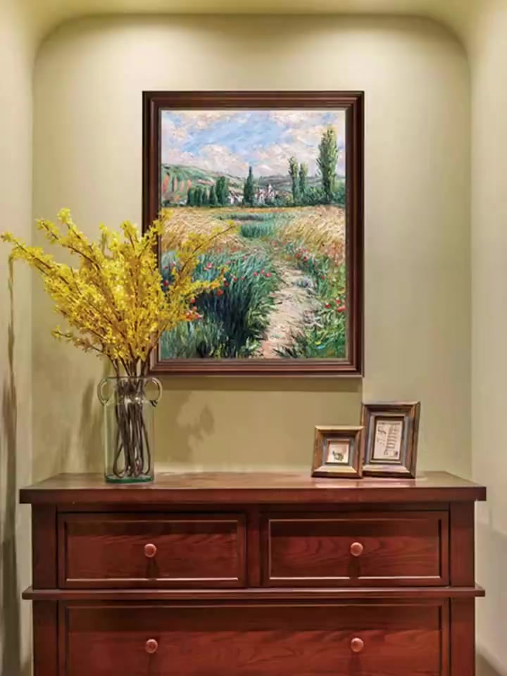 印象斑斓|安云庆临摹《圣马丁岛的小路》艺术评鉴   这幅由印象斑斓画家安云庆精心临摹的《圣