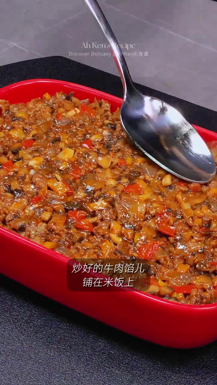 香迷糊了！芝士牛肉焗饭~超长拉丝，奶香浓郁，巨好吃！