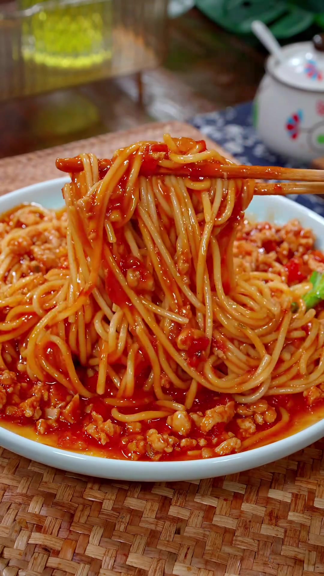 中餐版的意大利肉酱面，还是那么好吃