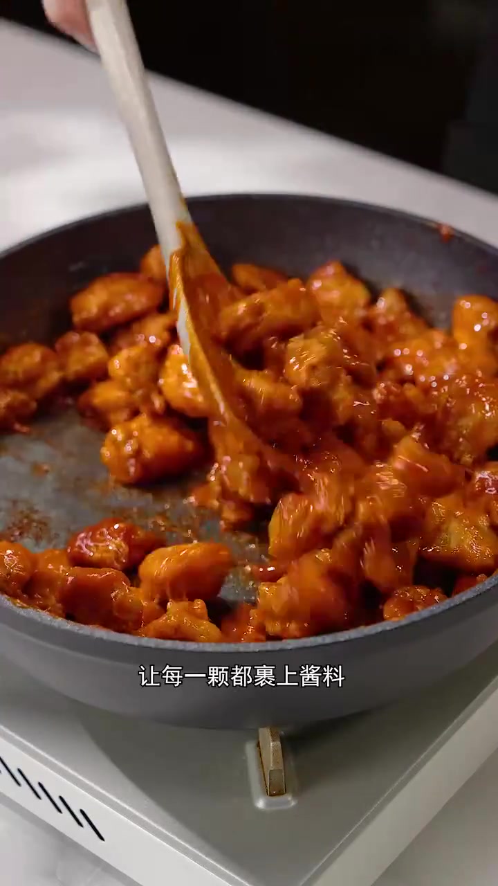 低脂低卡香辣鸡米花，不油炸好吃下饭