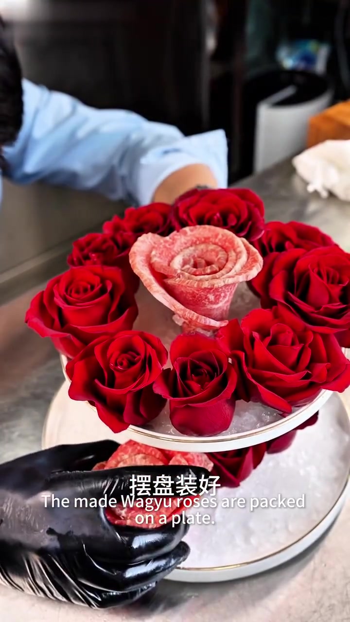 100天吃完一头和牛,还有和牛玫瑰蛋糕