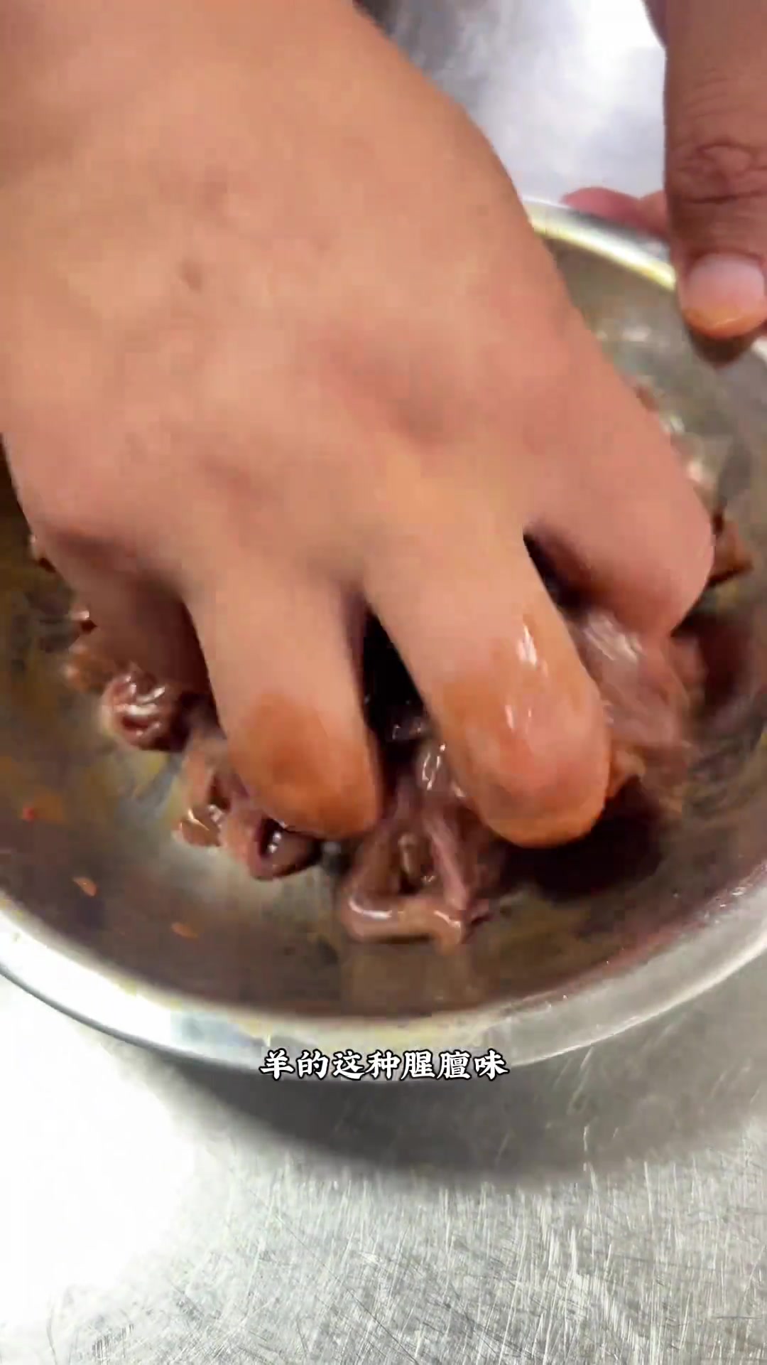 爆炒羊肝,美食制作分享,原创视频