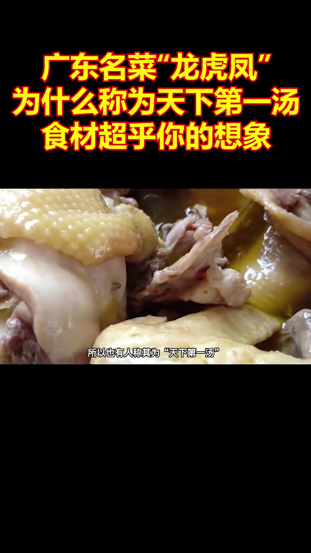 广东名菜“龙虎凤”，为什么称为天下第一汤？食材超乎你的想象！