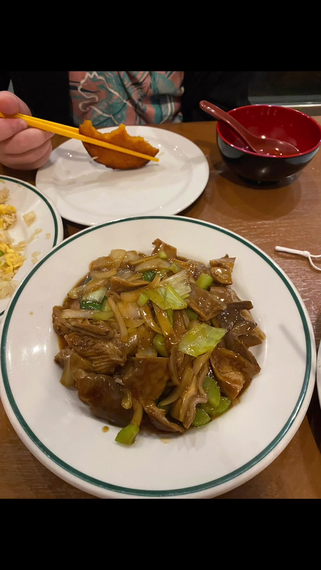 福建同胞做的炒年糕炒猪肚