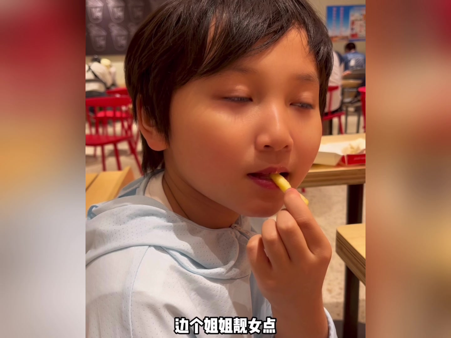 大唐美女啊再吃汉堡