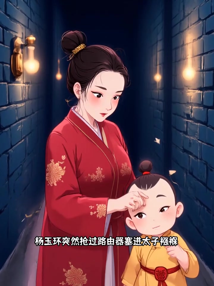 「林小满重生到唐朝」,第11集,照片里穿着现代西装的高力士正对着镜头比剪刀手,背景横幅上清