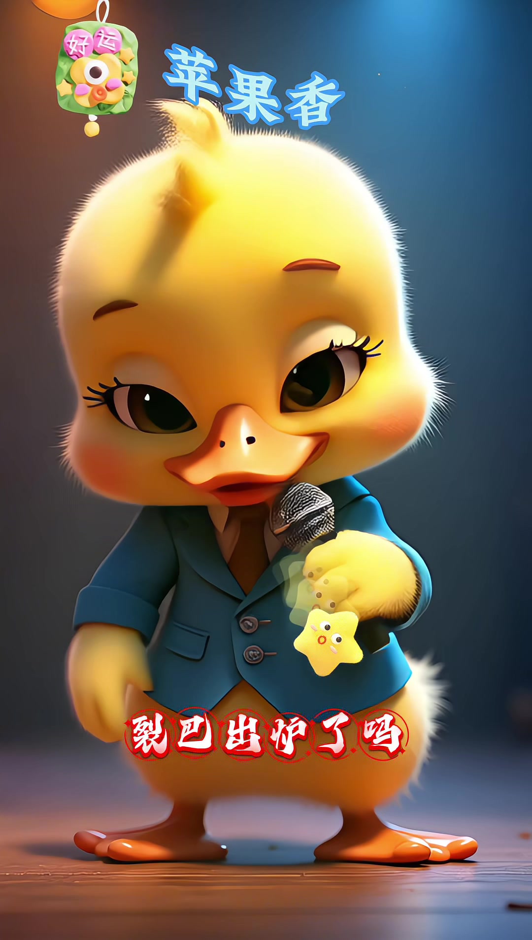 呆萌可爱的小鸭子唱歌跳舞来了