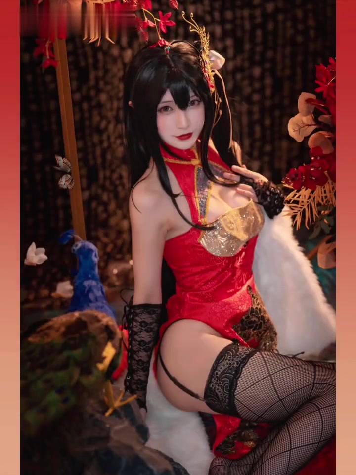 碧蓝航线大凤凤鸣春晓旗袍cos写真