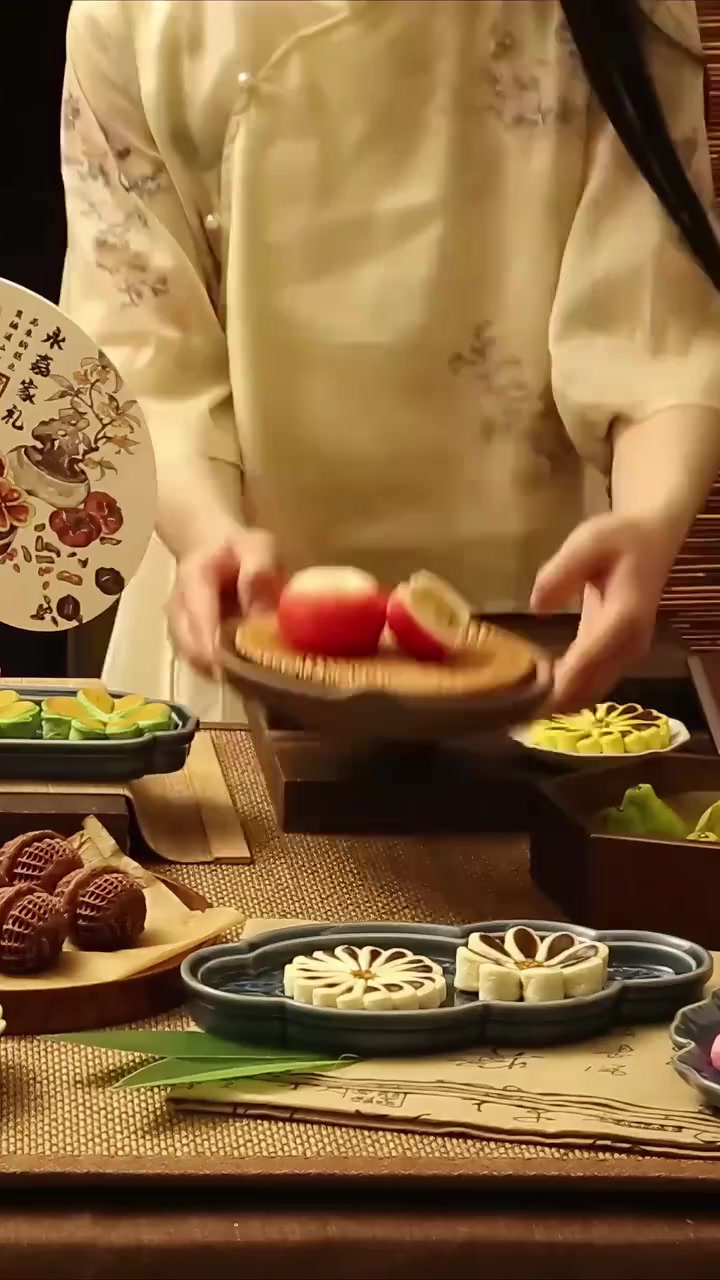 宫廷糕点｜国风糕点配茶，神仙组合！