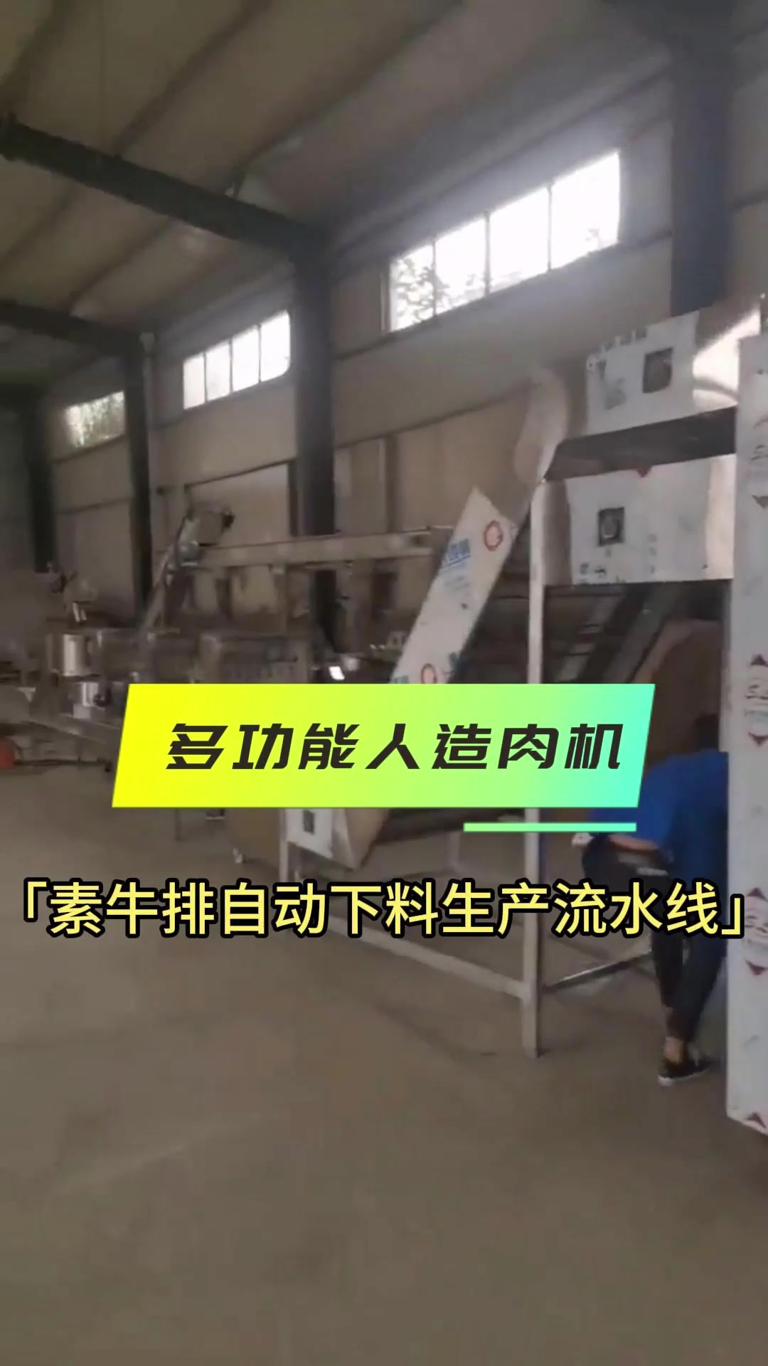 多功能人造肉机，素牛排自动下料生产流水线