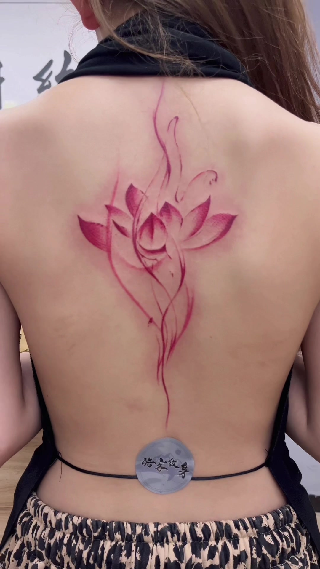 荷花纹身#个性纹身 #女生纹身 #苏州纹身 #吴江酷客纹身