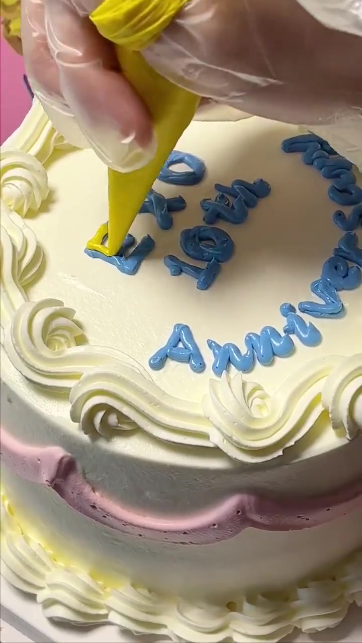 沉浸式做蛋糕，EXO十周年同款