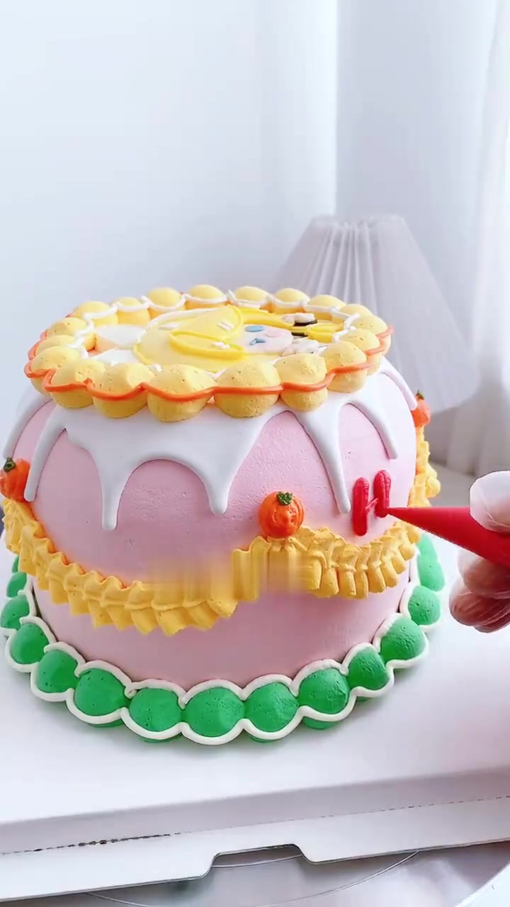 二次元生日蛋糕手绘应援