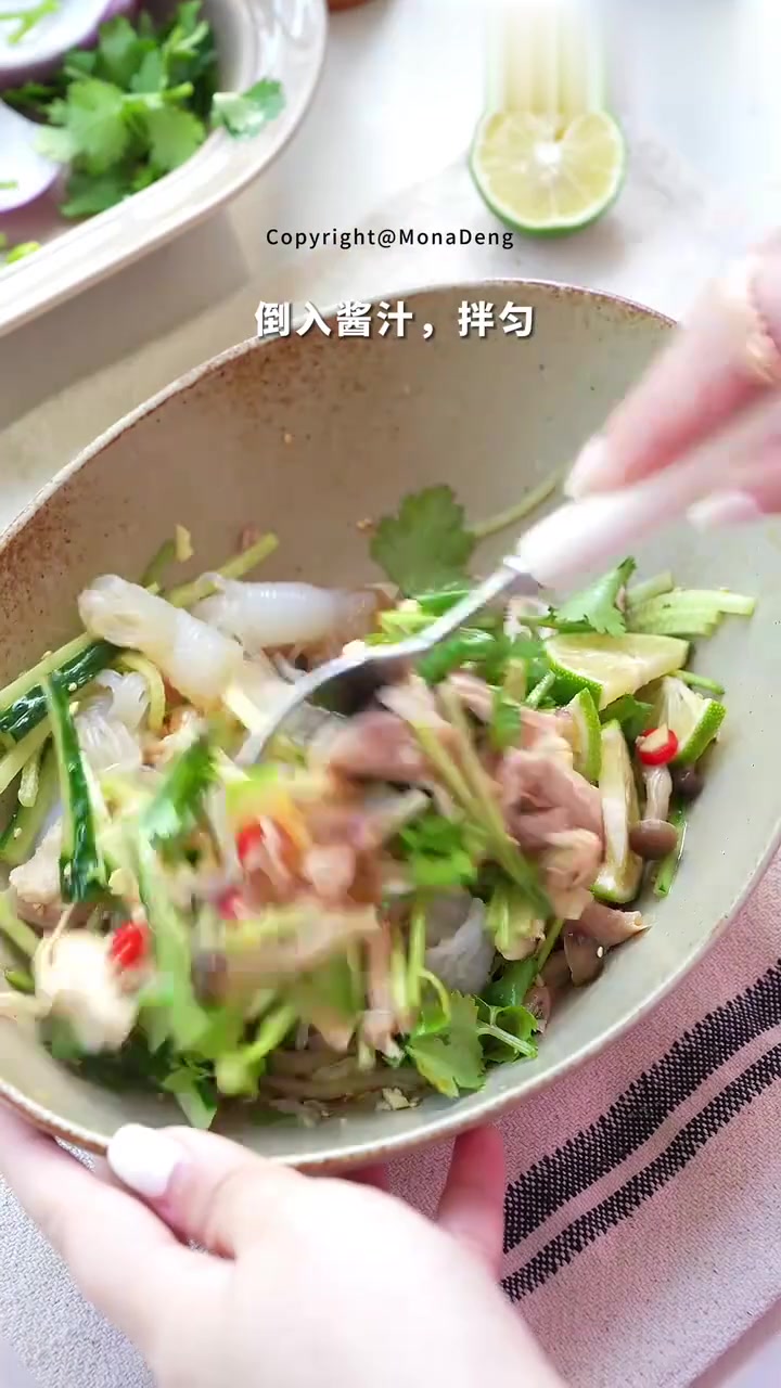 新中式减脂餐|酸辣柠檬鸡,肉嫩开胃