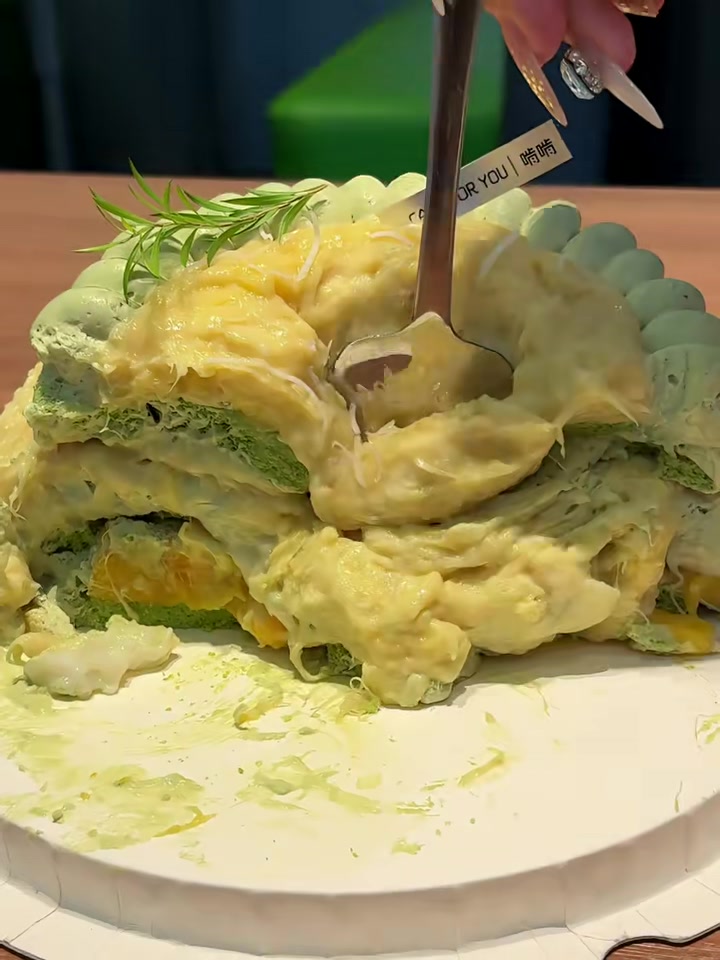 榴莲糯米蛋糕，榴莲脑袋一定会喜欢～