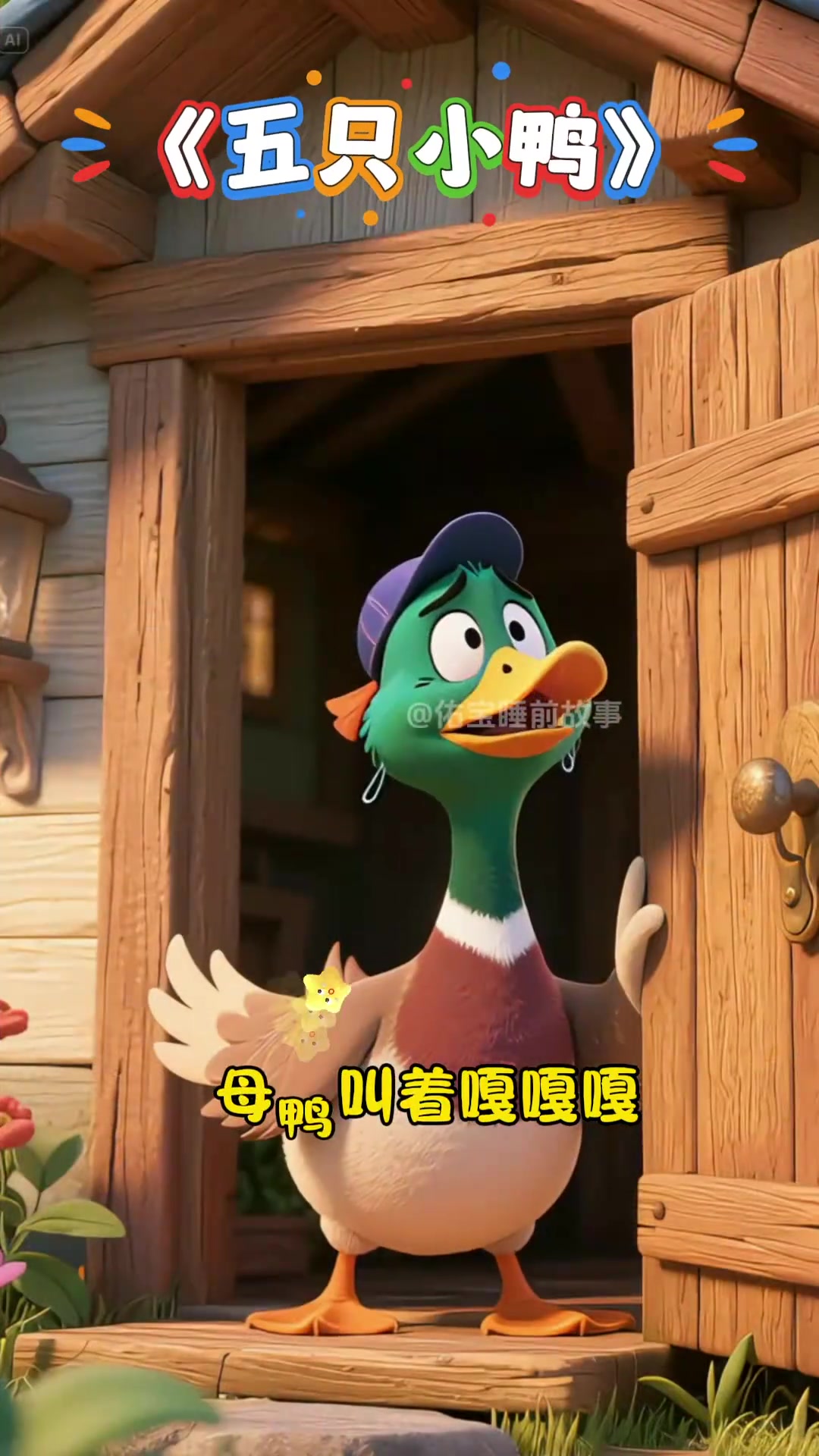 益智早教歌曲《五只小鸭》