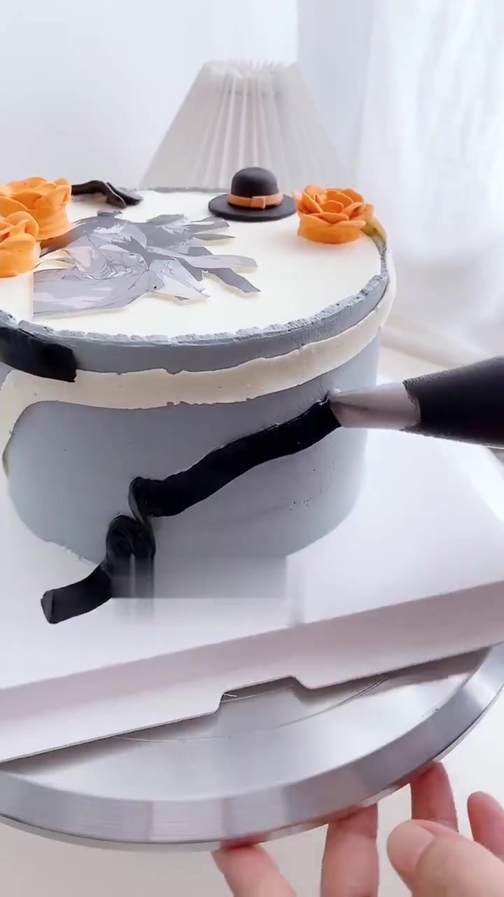 文豪野犬太宰治与中原中也二次元生日蛋糕