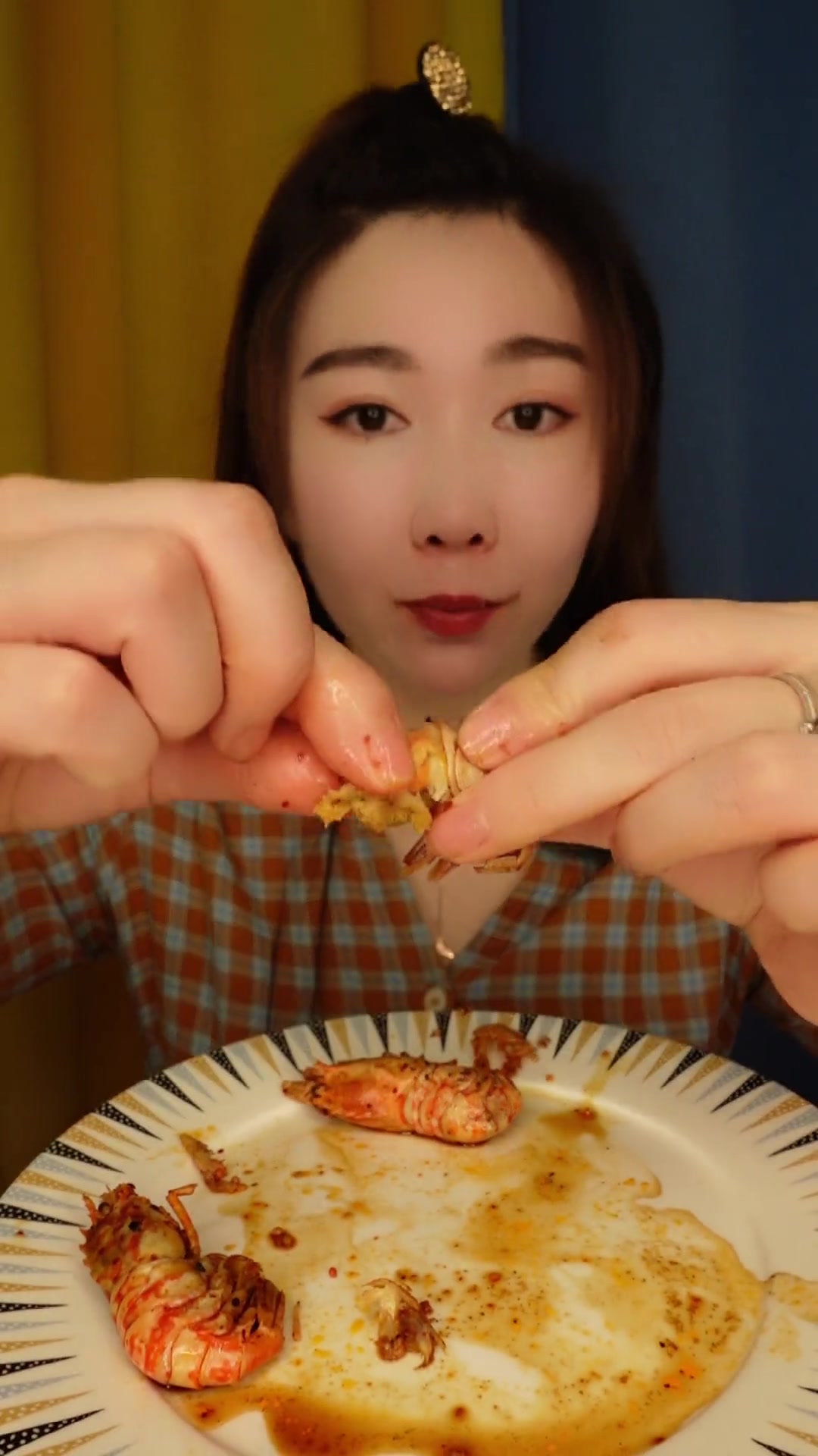 今天吃格陵兰虾，超爽！