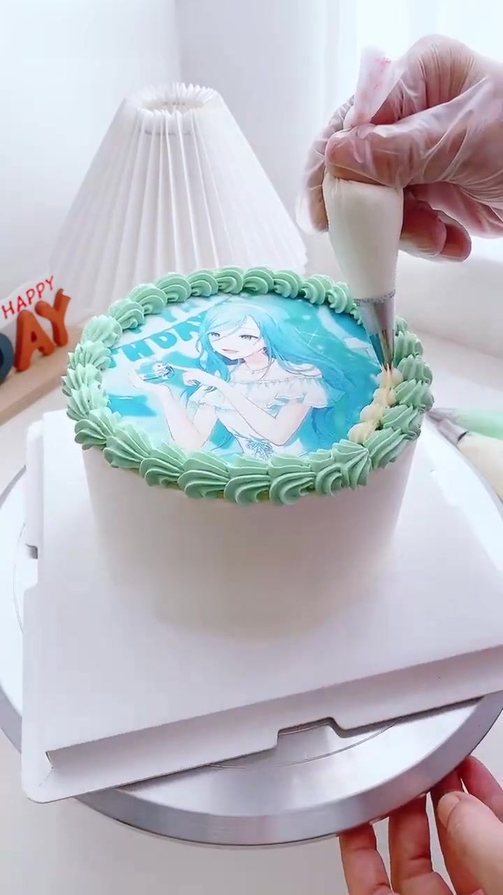 世界计划pjsk日野森雫二次元生日蛋糕日野森雫1206生日快乐呀二次元糯米纸动漫游戏生日应