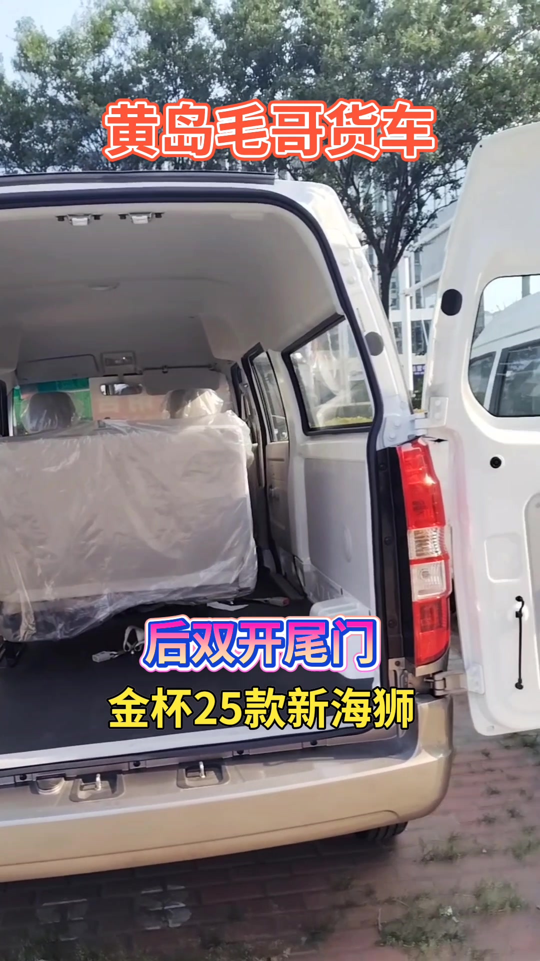 黄岛毛哥货车～金杯新海狮升级版～后双开尾门～国补/省补