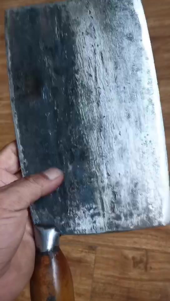 老菜刀，非常少见的三崔！收藏级！大号丽器！内蒙崔铁炉四代