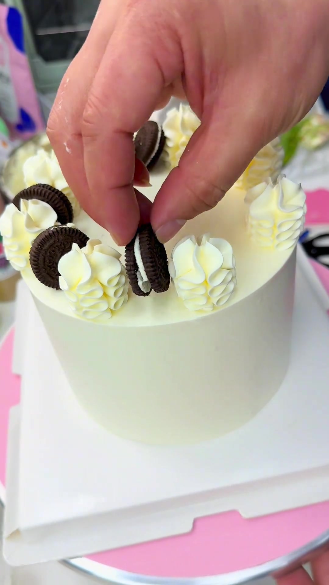 简单好看蛋糕教程！便宜夹心饼干超好用！