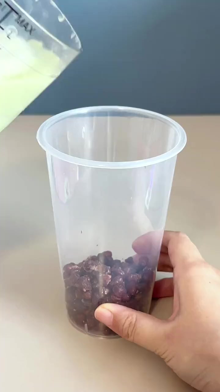 抹茶红豆奶茶教程简单好喝抹茶控速来！
