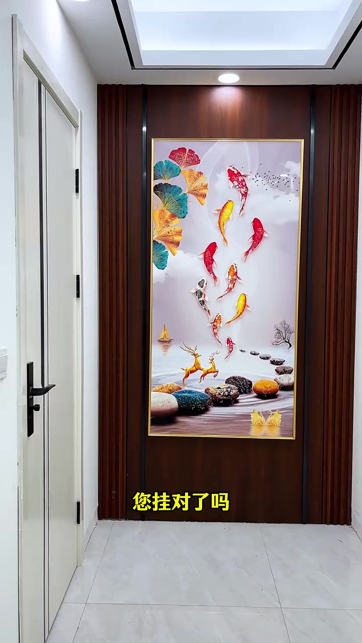玄关墙挂画，你真的选对了吗？晶瓷画装饰画 玄关挂画 软装搭配