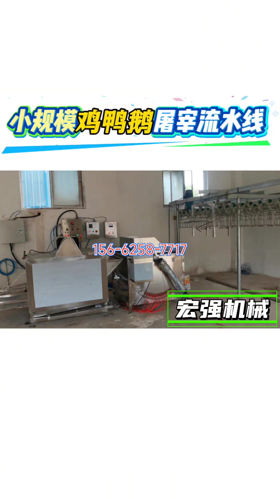 小型鸡鸭鹅屠宰流水线加工处理