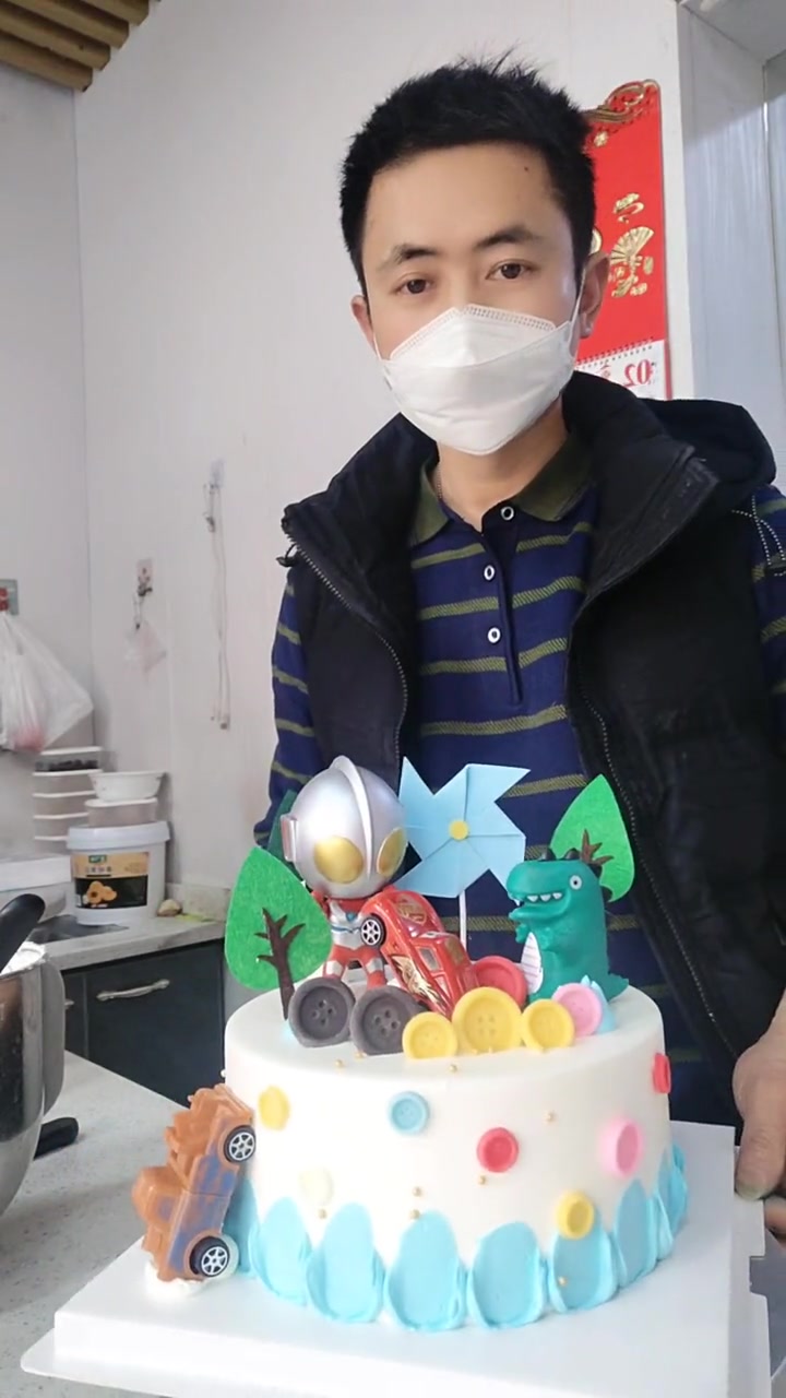 男孩生日蛋糕,不错