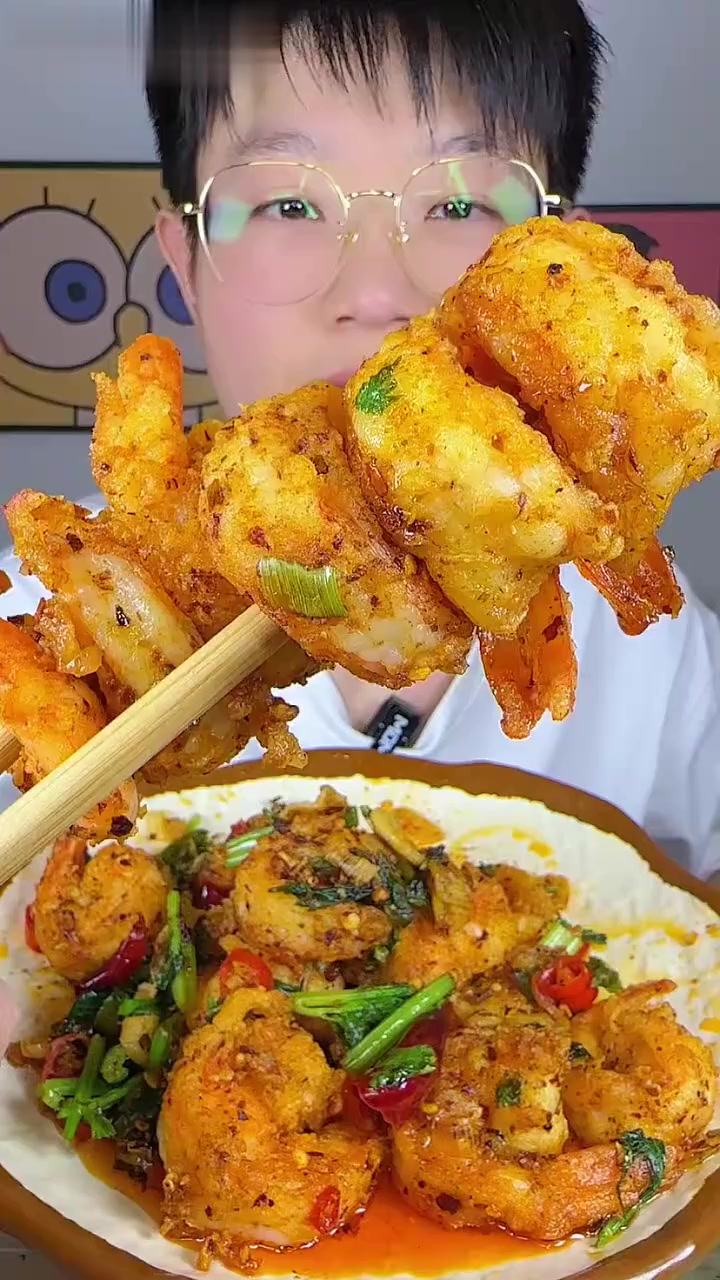 渤海湾海捕大虾干煸腊炒做法,香绝了!