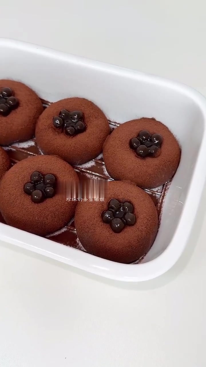 珍珠奶茶雪媚娘｜免烤箱！香甜软糯巨好吃～