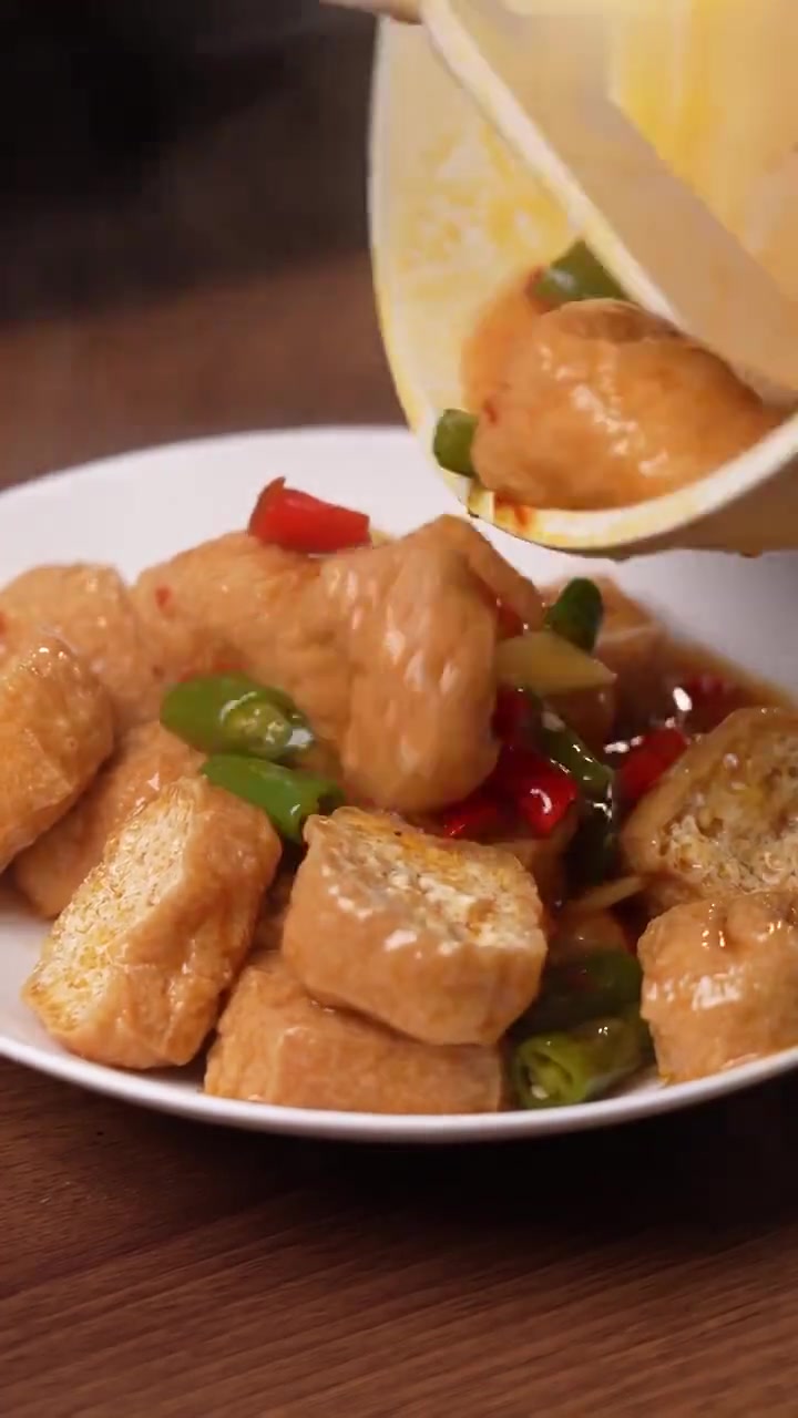 辣椒爆炒油豆泡